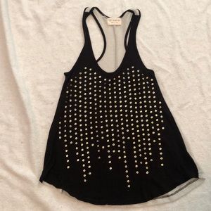 Gold studded tank top